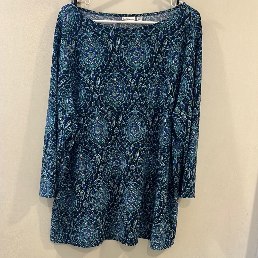 2X Womens Croft & Barrow 3/4 sleeve Top